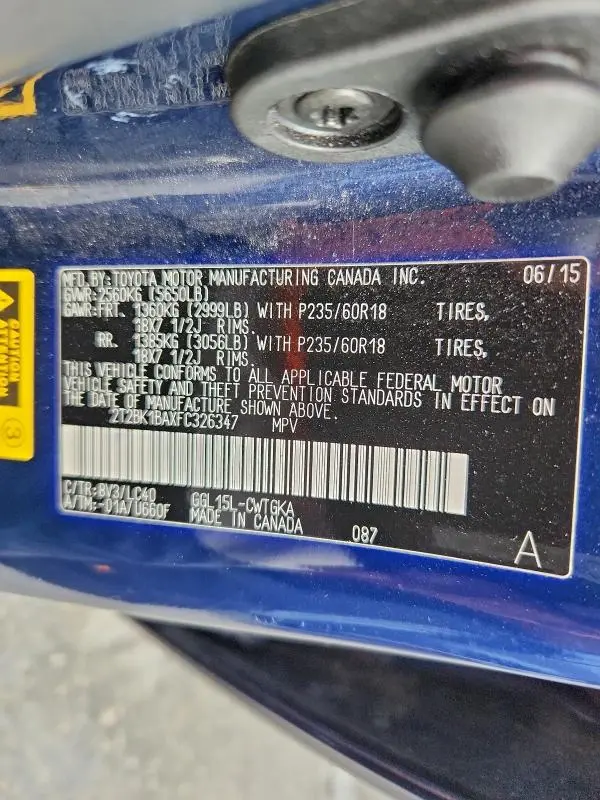 2015 LEXUS RX 350 BASE  