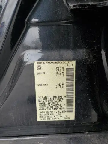 2015 NISSAN ALTIMA 3.5S  