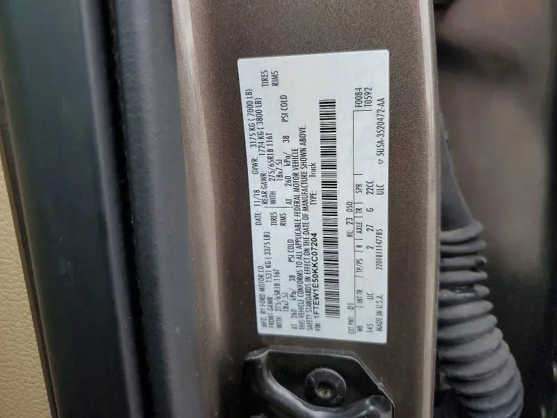 2019 FORD F150 SUPERCREW  