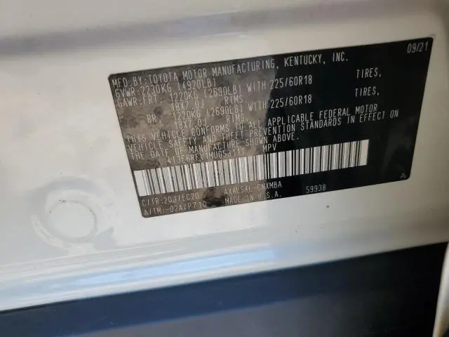 2021 TOYOTA RAV4 XSE  