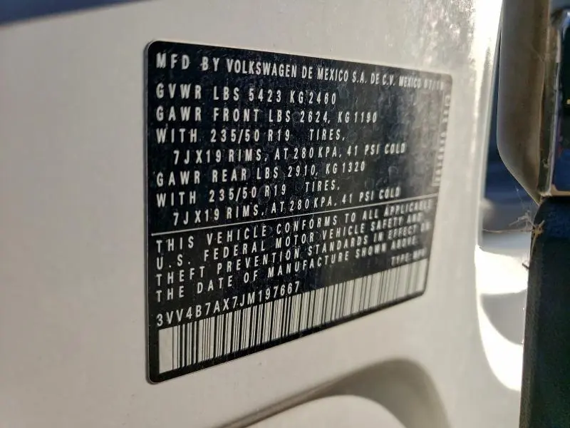 2018 VOLKSWAGEN TIGUAN SEL PREMIUM  