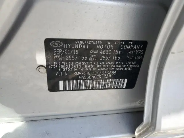 2017 HYUNDAI SONATA HYBRID  