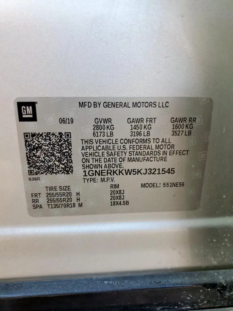 2019 CHEVROLET TRAVERSE PREMIER  