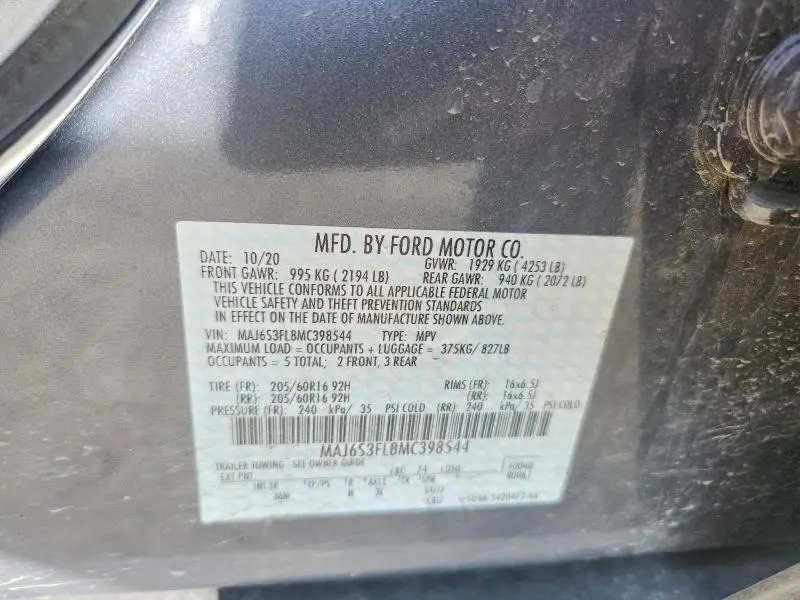 2021 FORD ECOSPORT S  