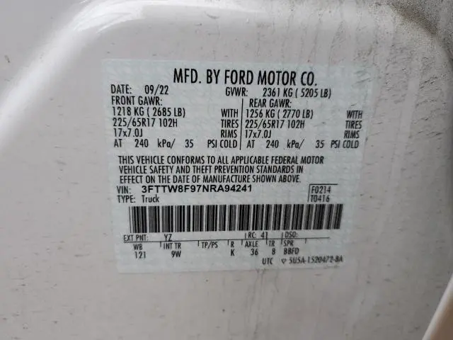 2022 FORD MAVERICK XL  