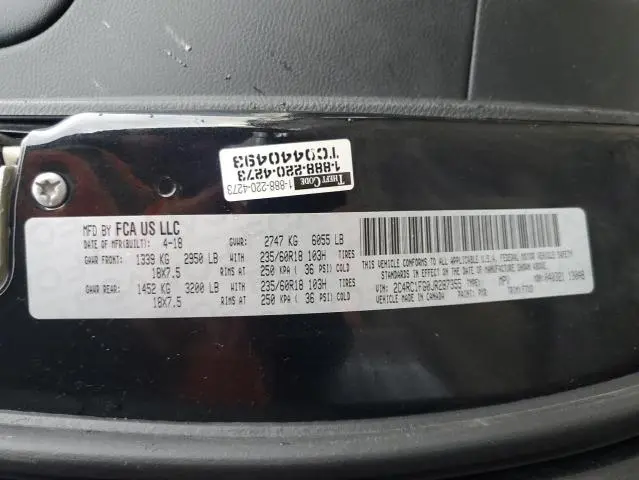 2018 CHRYSLER PACIFICA TOURING PLUS  