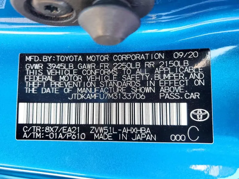 2021 TOYOTA PRIUS LIMITED  