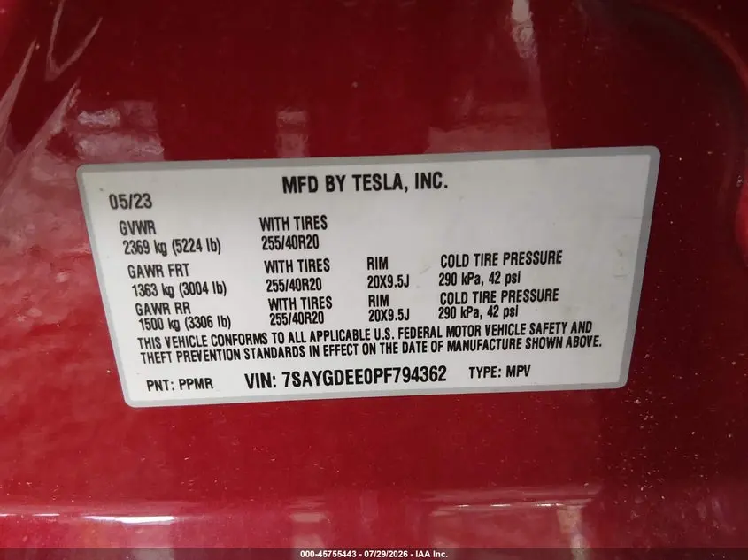 2023 TESLA MODEL Y  