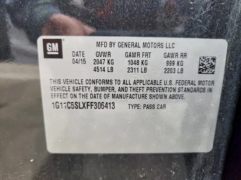 2015 CHEVROLET MALIBU 1LT  