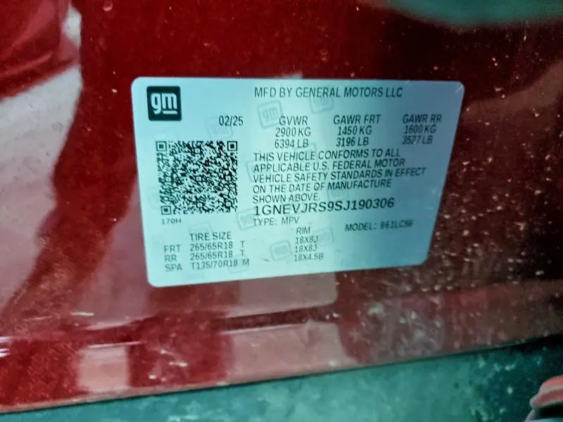 2025 CHEVROLET TRAVERSE Z71  