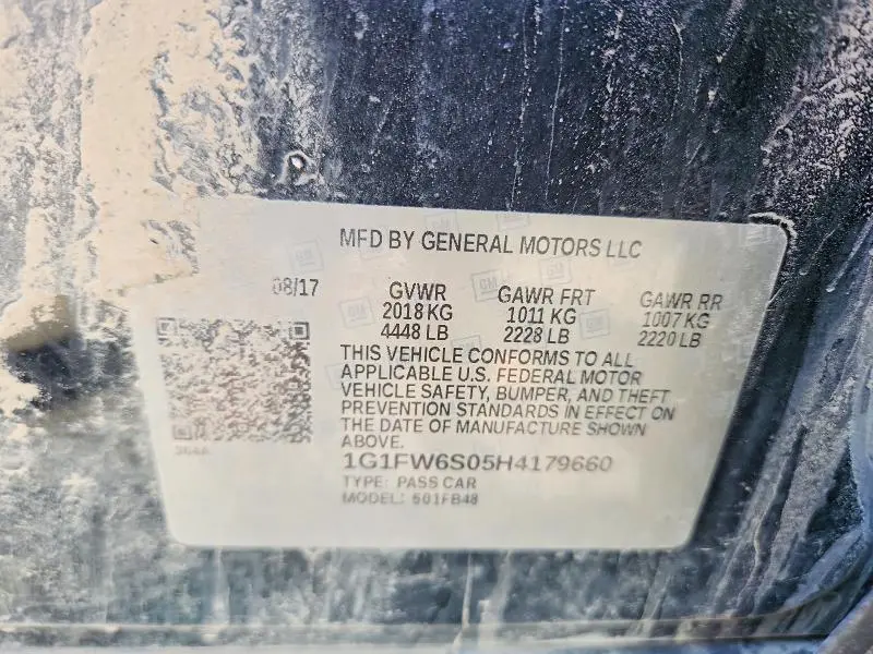 2017 CHEVROLET BOLT EV LT  
