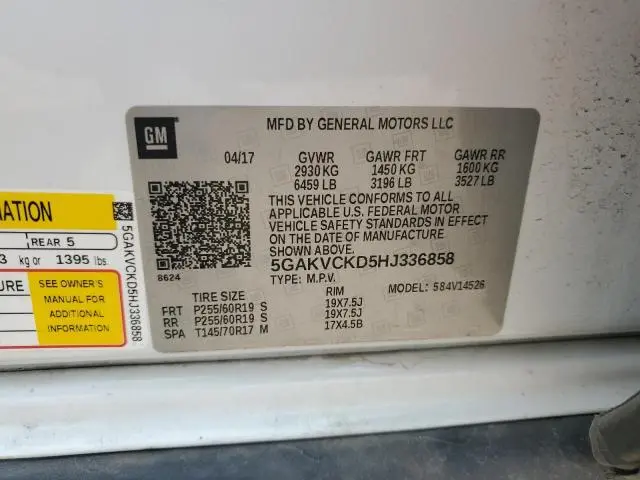 2017 BUICK ENCLAVE