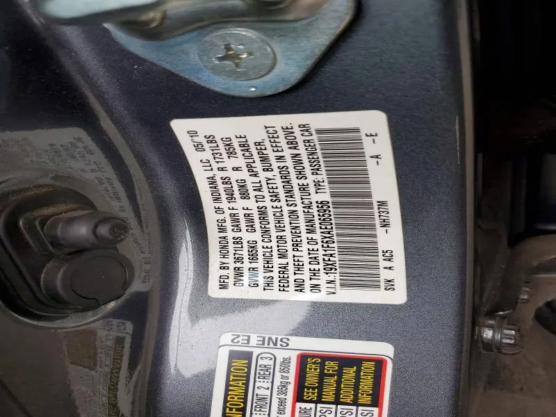 2010 HONDA CIVIC LX-S  