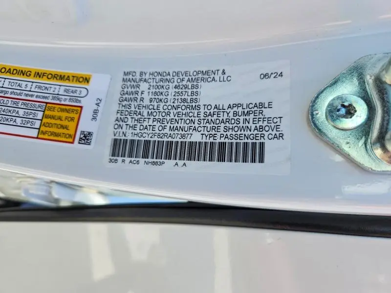 2024 HONDA ACCORD TOURING HYBRID  