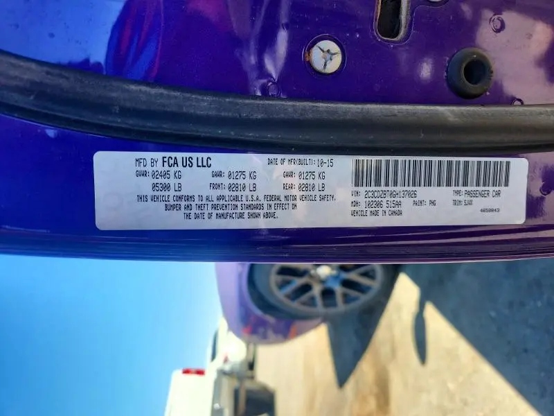 2016 DODGE CHALLENGER R/T  