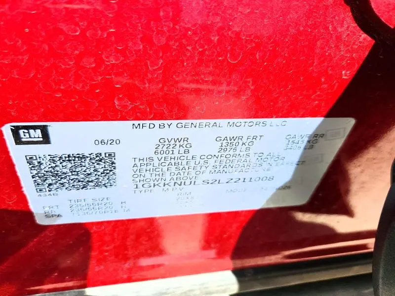 2020 GMC ACADIA SLT  