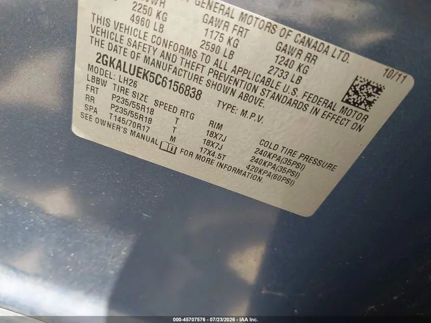 2012 GMC TERRAIN SLT-1