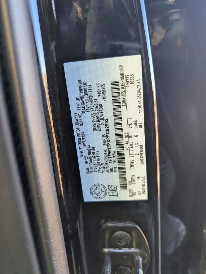 2023 FORD F150 SUPERCREW  