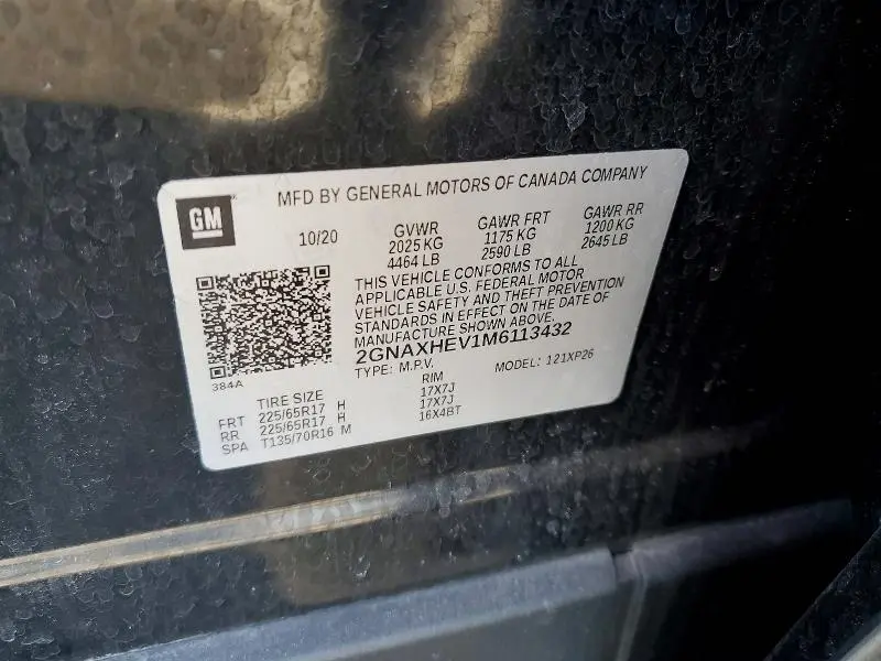 2021 CHEVROLET EQUINOX LS  