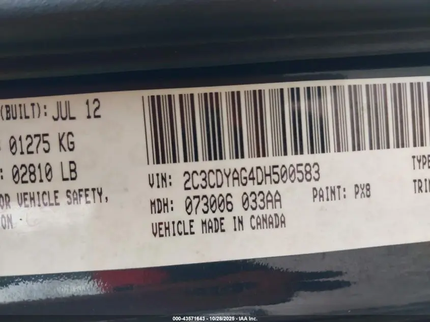 2013 DODGE CHALLENGER RALLYE REDLINE