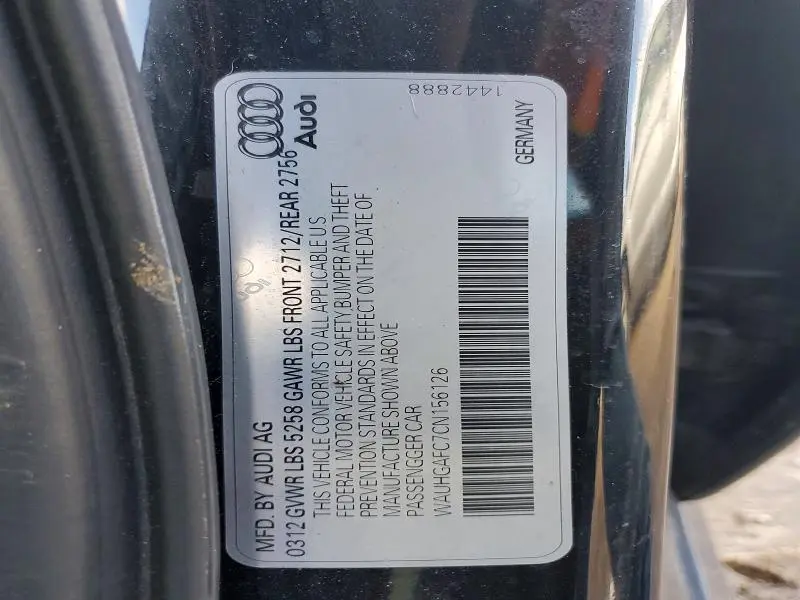 2012 AUDI A6 PRESTIGE  