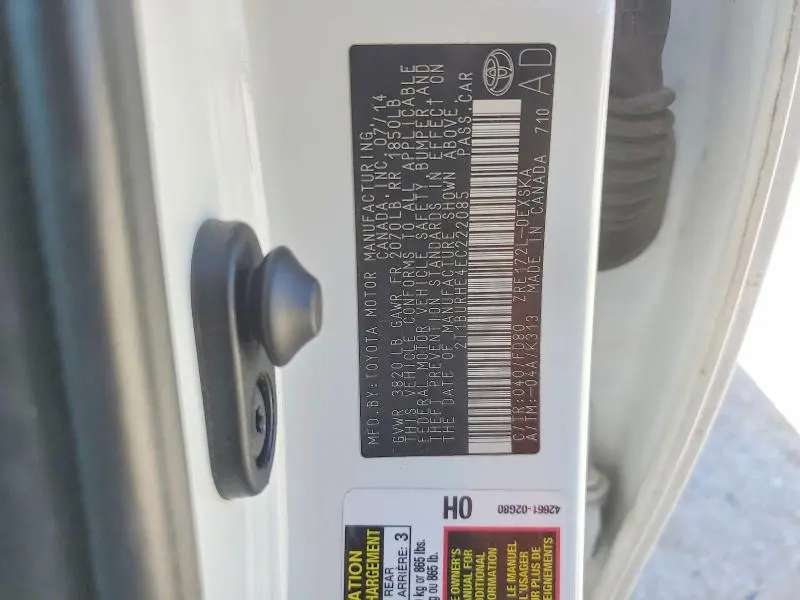 2014 TOYOTA COROLLA S PLUS  