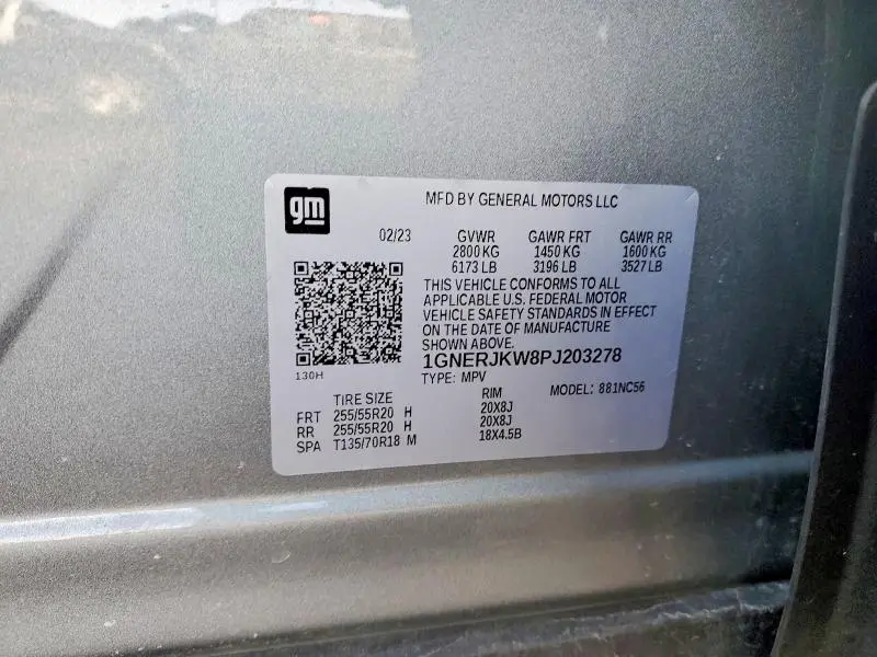 2023 CHEVROLET TRAVERSE RS  