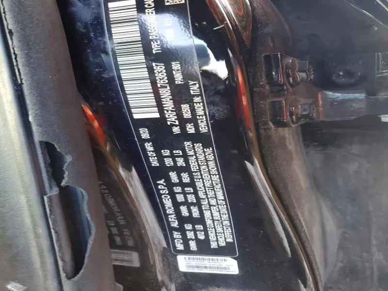 2020 ALFA ROMEO GIULIA   