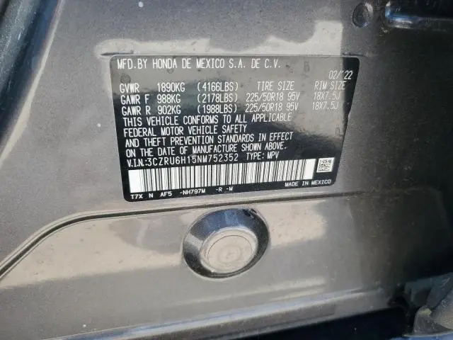 2022 HONDA HR-V SPORT  