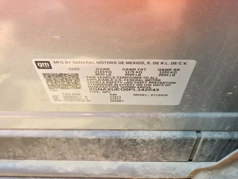 2023 CHEVROLET EQUINOX LT  