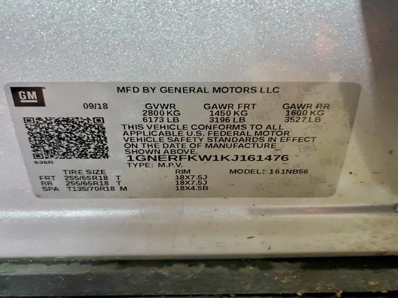 2019 CHEVROLET TRAVERSE LS  