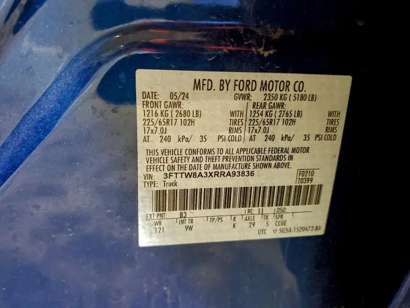 2024 FORD MAVERICK XL  