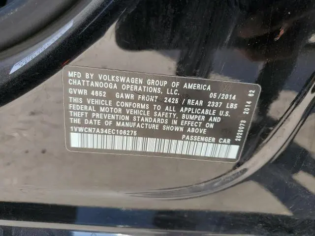 2014 VOLKSWAGEN PASSAT SEL  