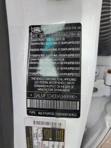 2011 LAND ROVER RANGE ROVER HSE LUXURY  