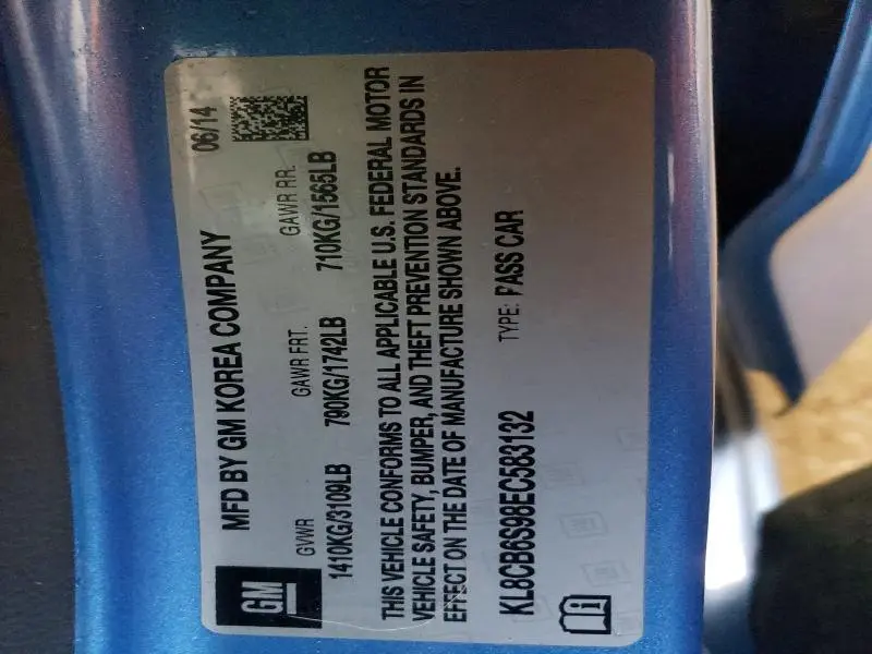 2014 CHEVROLET SPARK LS  