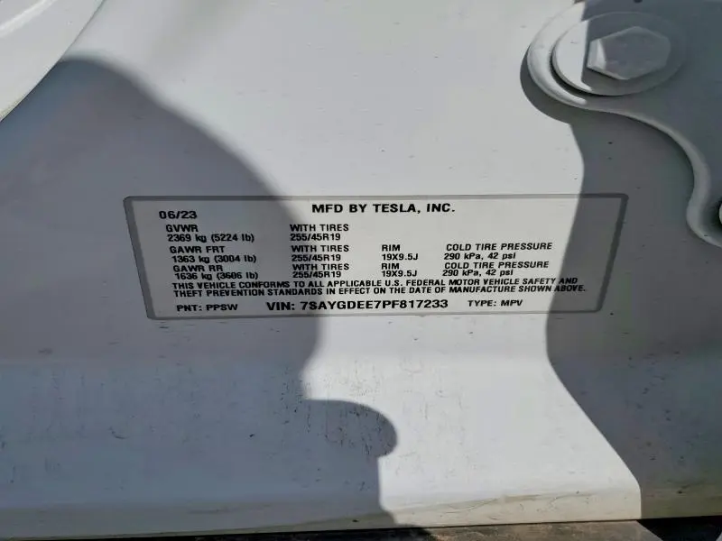 2023 TESLA MODEL Y   