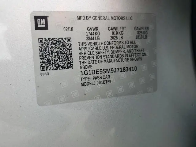 2018 CHEVROLET CRUZE LT  