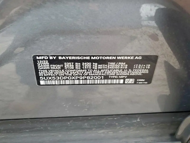 2023 BMW X3 XDRIVE30I  