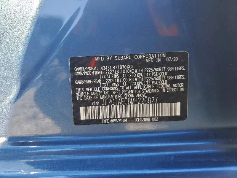 2021 SUBARU CROSSTREK PREMIUM  