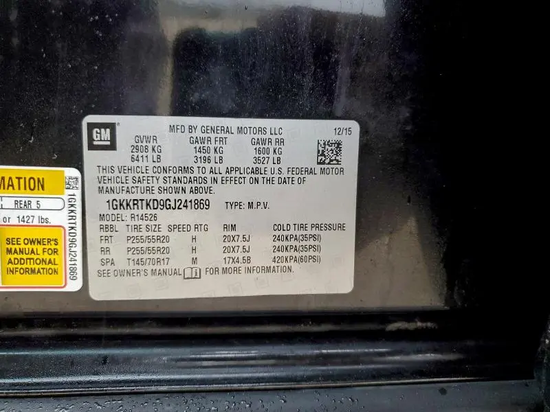 2016 GMC ACADIA DENALI  