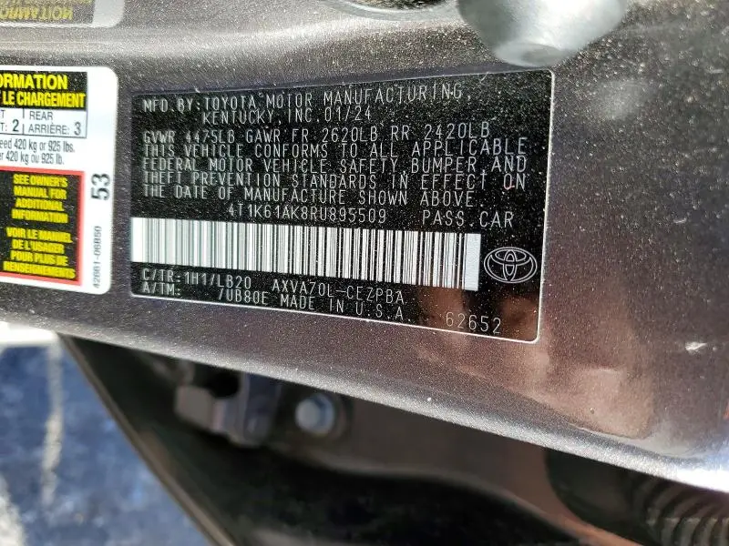 2024 TOYOTA CAMRY XSE  