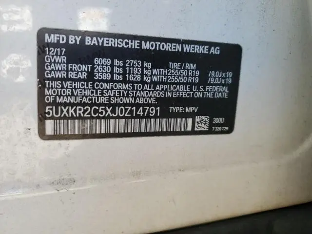 2018 BMW X5 SDRIVE35I  