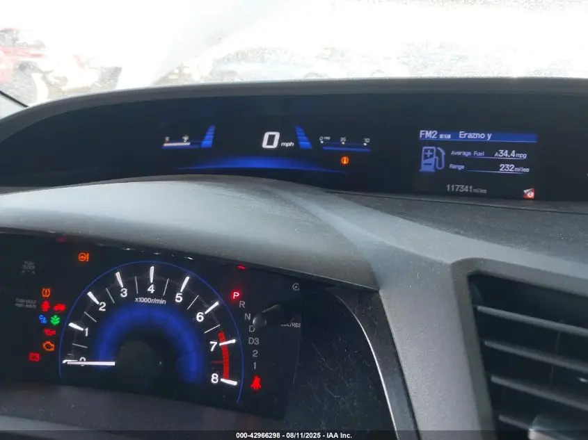 2012 HONDA CIVIC HF