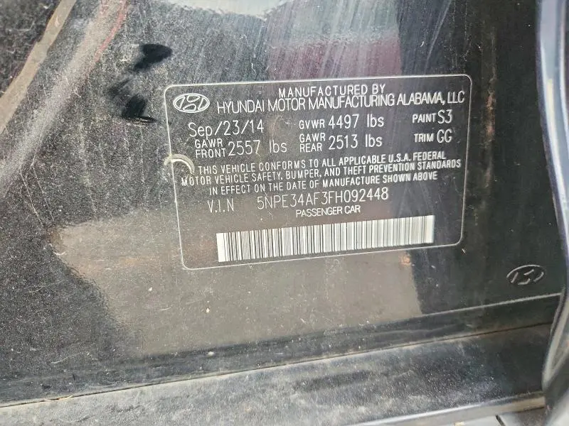 2015 HYUNDAI SONATA SPORT  