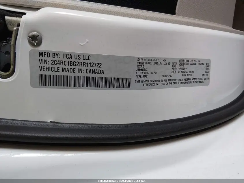 2024 CHRYSLER PACIFICA TOURING L