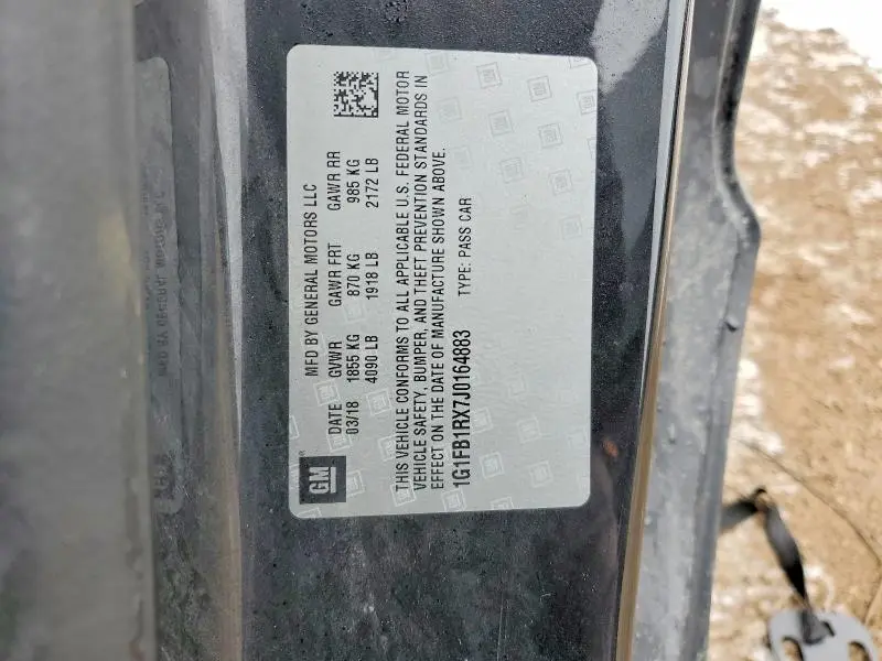 2018 CHEVROLET CAMARO LT  