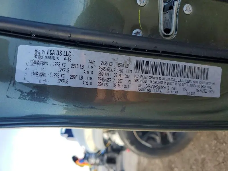 2019 JEEP CHEROKEE TRAILHAWK  