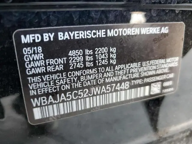 2018 BMW 530 I  