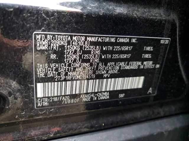 2021 TOYOTA RAV4 XLE