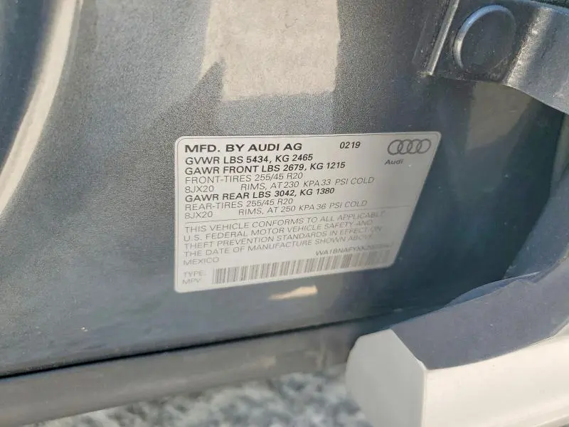 2019 AUDI Q5 PREMIUM PLUS  